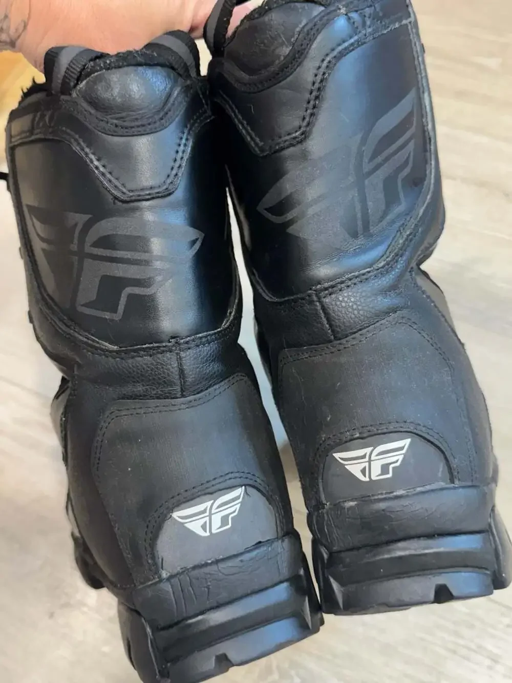 Fly Racing Men’s Size 7 Black Snowmobile Boots Winter Moto Riding Insulated